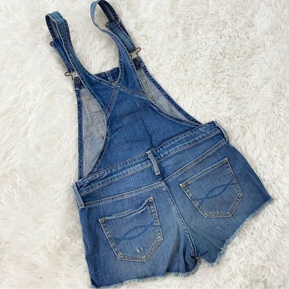 Vintage Y2k Abercrombie & Fitch Blue Denim Overalls - Picture 4 of 5